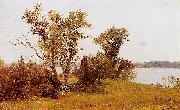 Albert Bierstadt, Sailboats on the Hudson at Irvington